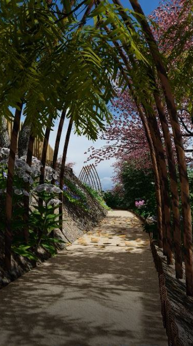 allée concepteur paysagiste à Montpellier