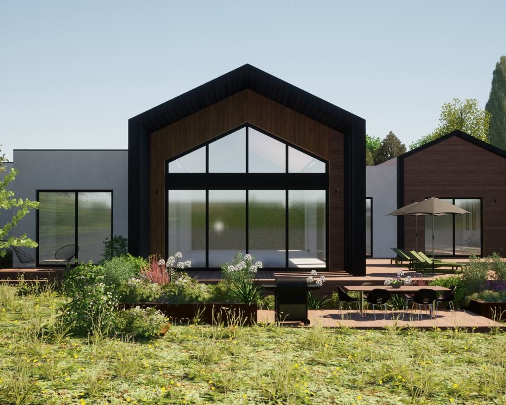 esquisse 3D aménagement paysager