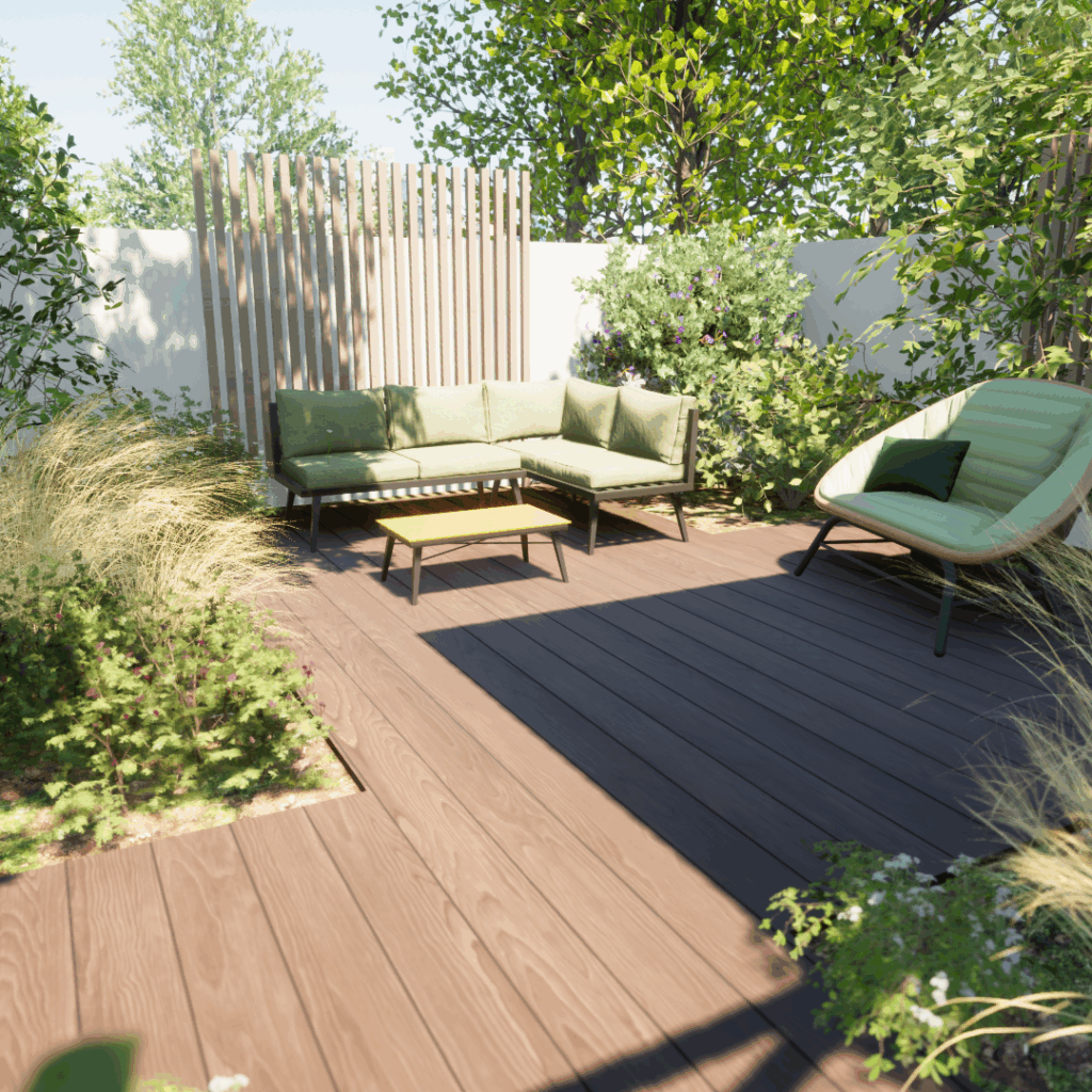 conception 3D d'un jardin